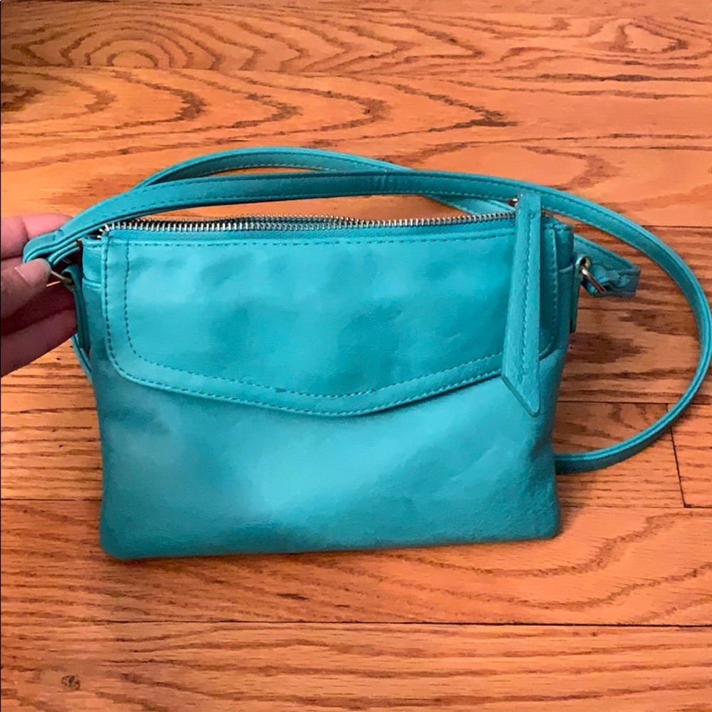 Teal Express Crossbody Purse